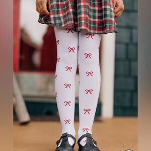 NEW Little Stocking Co Red Bow Tights 🎀